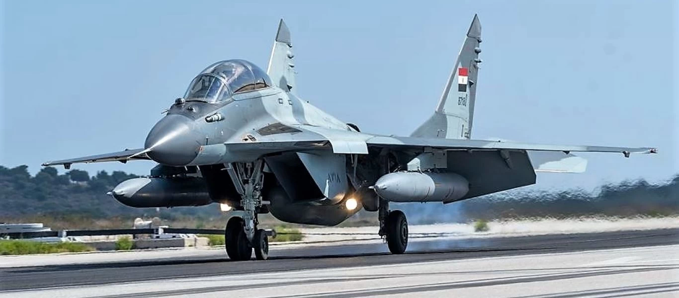 Στην Σούδα με MiG-29 η αιγυπτιακή Aεροπορία (φωτό)